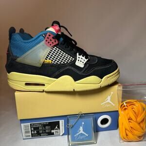 Size 5 - Nike Union LA x Air Jordan 4 Retro Off Noir Men's Shoes